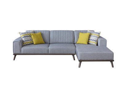 Gray L-shape Corner sofa Living room Living landscape Upholstery Sofas Couches